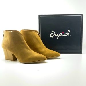 Qupid Butterscotch Suede Shoe